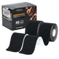 Kinesiology Tape (40 Cotton Precut Strips) - Waterproof, Breathable, and Latex-Free Elastic Sports Tape for Gym, Hiking, Outdoors, Sports, Muscle and Joints Support