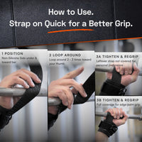 Weight Lifting Straps with Cuffed D-Rings