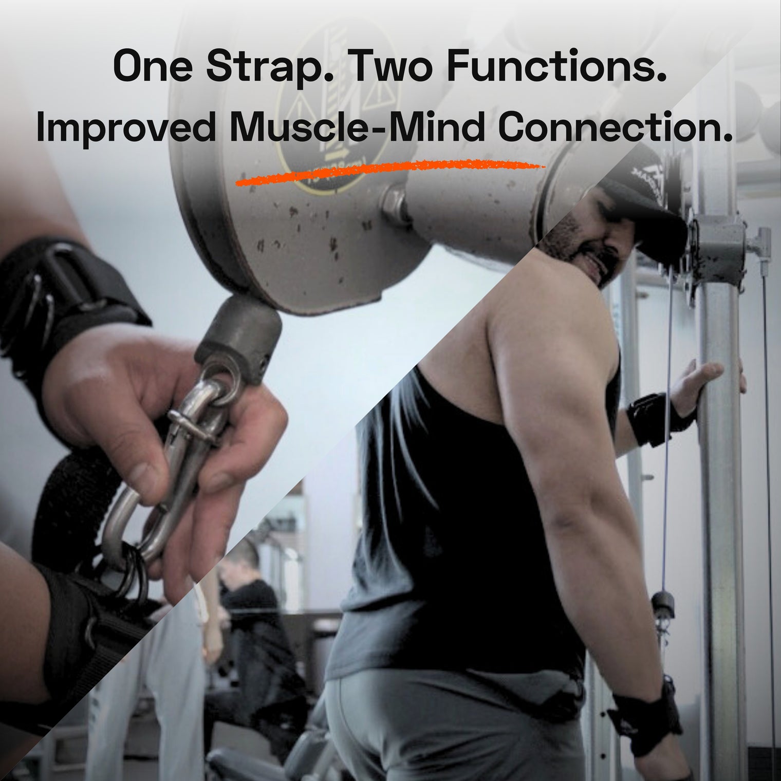 Weight Lifting Straps with Cuffed D-Rings